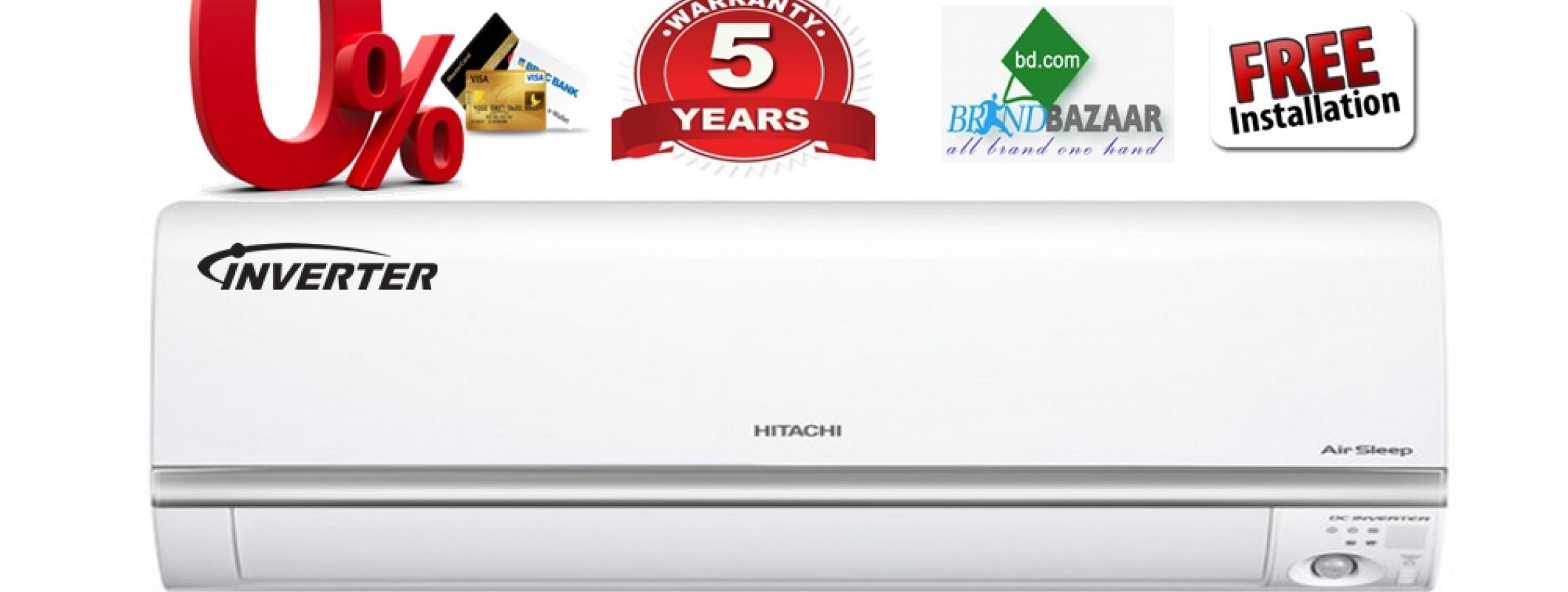 Hitachi Bangladesh Inverter AC Price list & Models at Hitachi Showroom