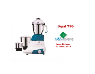 Orpat 750-Watt Mixer Grinder Kitchen Platinum