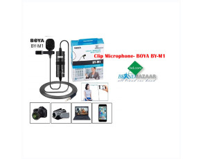 Clip Microphone- BOYA BY-M1 for DSLR, PC and Smartphone- for YouTube