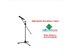 High-Quality Microphone Tripod Stand With Two Microphone Holder