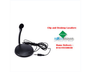 Clip and Desktop Lavaliere Microphone by Promate