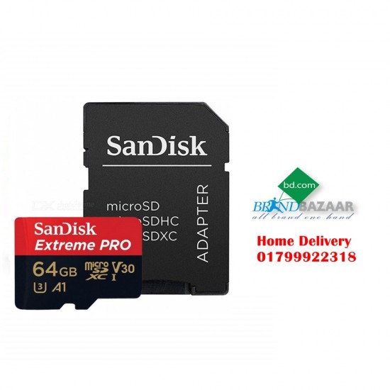 Sandisk Extreme Pro V30 64GB Class 10 SDXC Memory Card