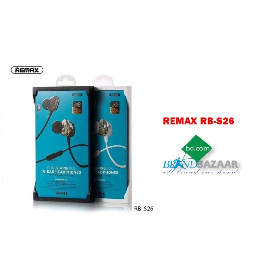 REMAX RB-S26 Double Coil Bluetooth 5.0 Earphones