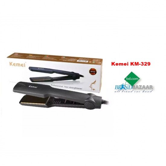 Kemei KM-329 Ceramic Flat Hair Straightener Price Bangladesh