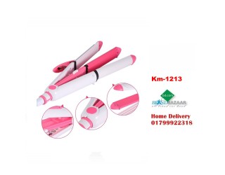 Kemei Km-1213 Hair Straightener and Curling Iron Price Bangladesh