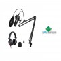 MAONO A04H Vocal Condenser Cardioid USB Microphone Studio Setup With Headphone, Pop Filter And Stand
