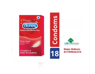 Durex Strawberry Flavored Condoms (3’s Pack X 6) Pack Condom
