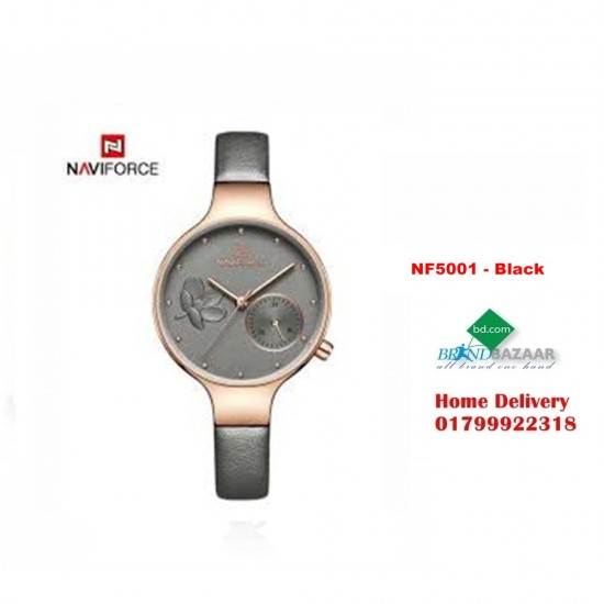 Naviforce NF5001 Luxury Watch for Women - Black