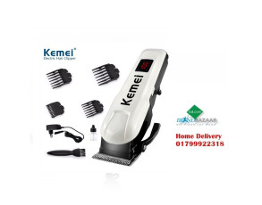 Kemei KM-809A Digital Electric Rechargeable Professional Hair Clipper Trimmer