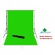 10x20 ft Large Green Screen with Support Stands Kit with Carrying Bag