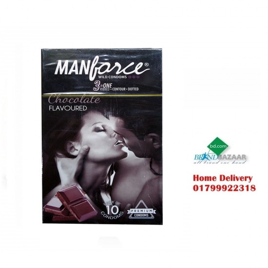 Manforce Chocolate Flavor condom - 10's Pack Online Price Bangladesh