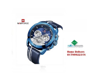 Naviforce 9168 Luxury Watch for Men - Blue
