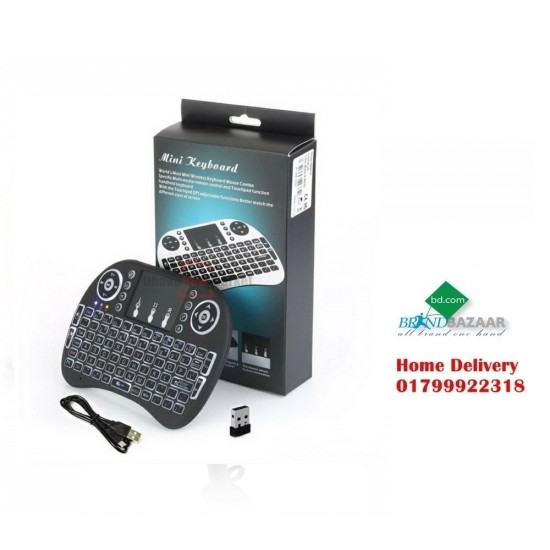 Wireless Mini Keyboard with Backlit, Touchpad for Android TV Box and PC