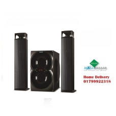 Philips MMS4200 2:1 Sound Bar System Speaker With Remote