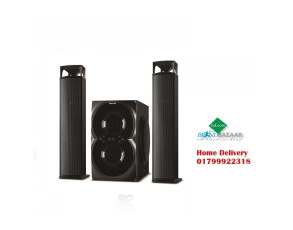 Philips MMS4200 2:1 Sound Bar System Speaker With Remote