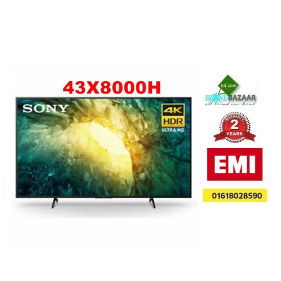 Sony KD43X8000H 43 Inch X8000H 4K UHD HDR Android LED TV