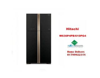 Hitachi Double Door W630P4PB/610PG4 GBK Refrigerator/ Fridge