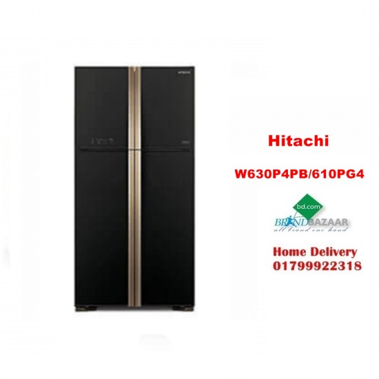 Hitachi Double Door W630P4PB/610PG4 GBK Refrigerator/ Fridge