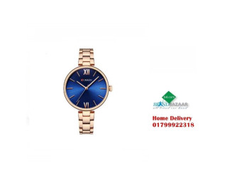 CURREN C9017L Rose Gold Blue Dial Women’s Watch
