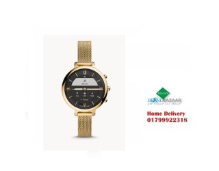 Fossil FTW7038 Hybrid HR Monroe Gold-Tone Stainless Steel Smartwatch