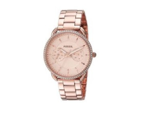 Fossil ES4264 Tailor Rose Gold Dial Multifunction Watch For Women