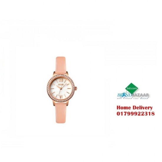 SKMEI 1711LWTPK White Pink Leather Women’s Watch