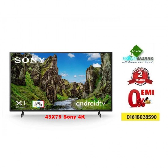 43 inch Sony KD-43X75 IN5 4K Ultra HD Powerful Sound