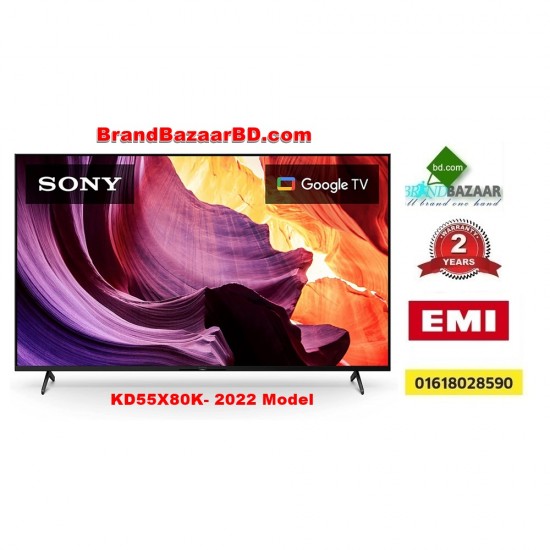 Sony X80K 55" 4K HDR Google Smart LED TV