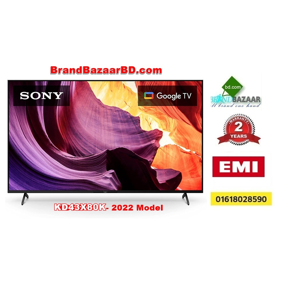 Sony X80K KD-43X80K 43 Inch 4K LED Smart Google TV 