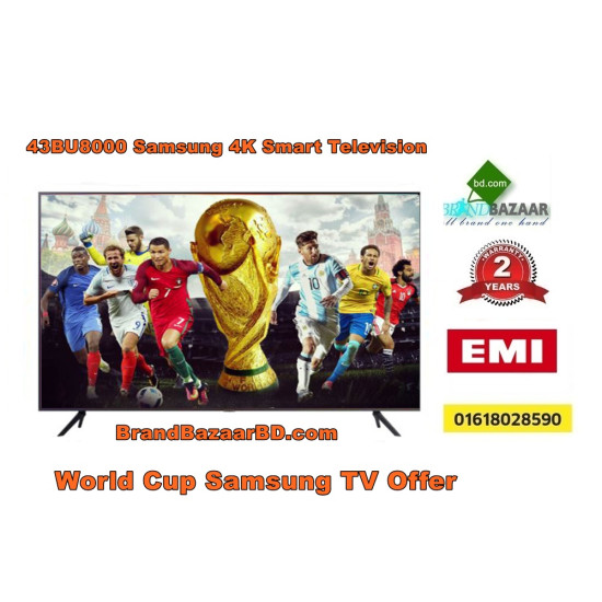Samsung BU8000 43 Inch Crystal UHD 4K Smart TV