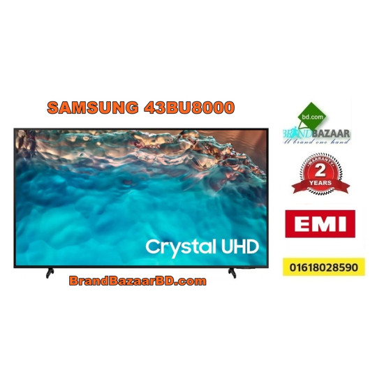 Samsung BU8000 43 Inch Crystal UHD 4K Smart Television