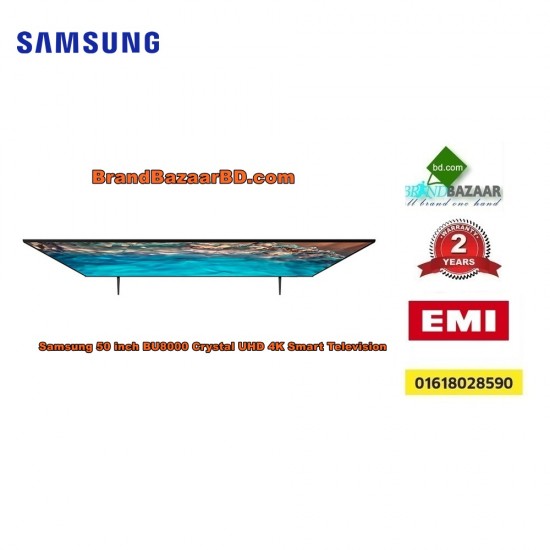 Samsung 50 inch BU8000 Crystal UHD 4K Smart Television