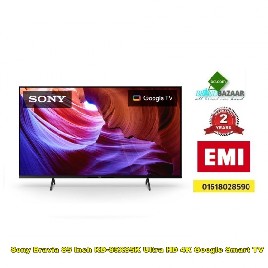 Sony Bravia 85 Inch KD-85X85K Ultra HD 4K Google Smart TV