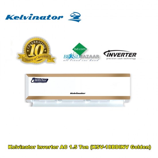 Kelvinator Inverter AC 1.5 Ton (KSV-18BDINV Golden)