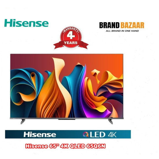 Hisense 65″ 4K QLED 65Q6N Latest Model Smart Google TV 2025 