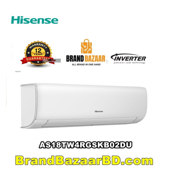 Hisense AC 1.5 Ton Inverter Smart Compact AC AS18TW4RGSKB02DU