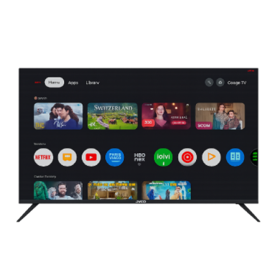 JVCO 50 inch QLED 4K TV J50GQ26W Google Television
