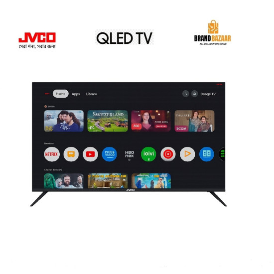 JVCO 55 inch QLED 4K TV J55GQ26W Google Television