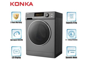 KONKA 10 KG Washing Machine KG100-12B13 Front Loading Inverter