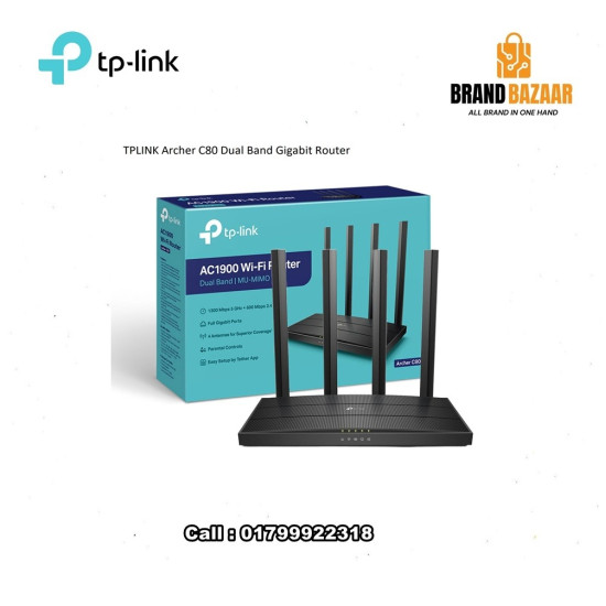 TP-Link Archer C80 AC1900 Dual-Band Gigabit WiFi Router