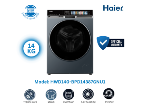 Haier HWD140-BPD14387GNU1 14+8 KG All-in-One Washing Machine With Dryer
