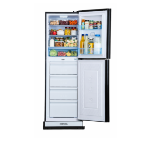 KONKA 325 LTR Bottom Freezer Refrigerator KRB-325VB Price in Bangladesh, 